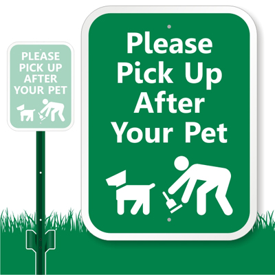 up after themselves once they do their business. Install our Dog Poop ...