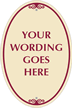 Oval Custom SignatureSign™ Parking Sign