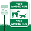 Custom Dog Symbol LawnBoss Sign