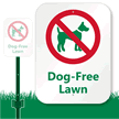 Dog Free Lawn Sign