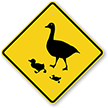 Ducks Crossing Symbol Sign