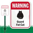 Warning Guard Fat-Cat LawnBoss™ Signs
