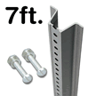 Municipal U-Channel Sign Post - 7' tall