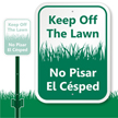 Keep Off Lawn Sign, No Pisar El Cesped