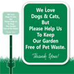 Clean Up After Your Dog Sign