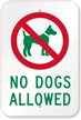 No Dogs Allowed Sign (with Graphic)