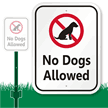 No Dogs Allowed Sign - No Pet Animals