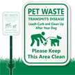 Keep This Area Clean with Graphic Sign
