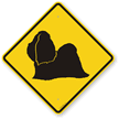 Shih-Tzu Symbol Guard Dog Sign