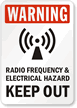 Warning - Electrical Hazard Keep Out Sign