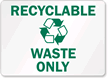 Recyclable Waste Sign