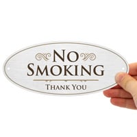 Workplace safety: No smoking allowed sign