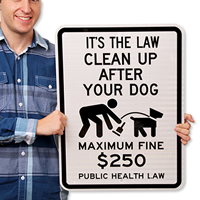 Public Health Law - Maximum Fine $400 Signs