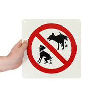 Pet Waste Prohibited Sign