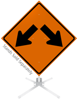 Arrow Left And Right Symbol Roll-Up Sign