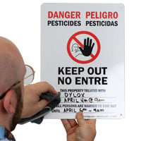 Pesticide Safety Sign