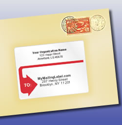 A durable mailing label