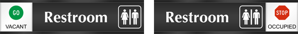 Bathroom Occupied Slider Sign
