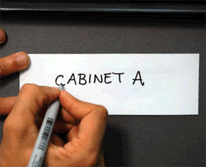 Write-On (and Wipe-Off) Magnetic Labels