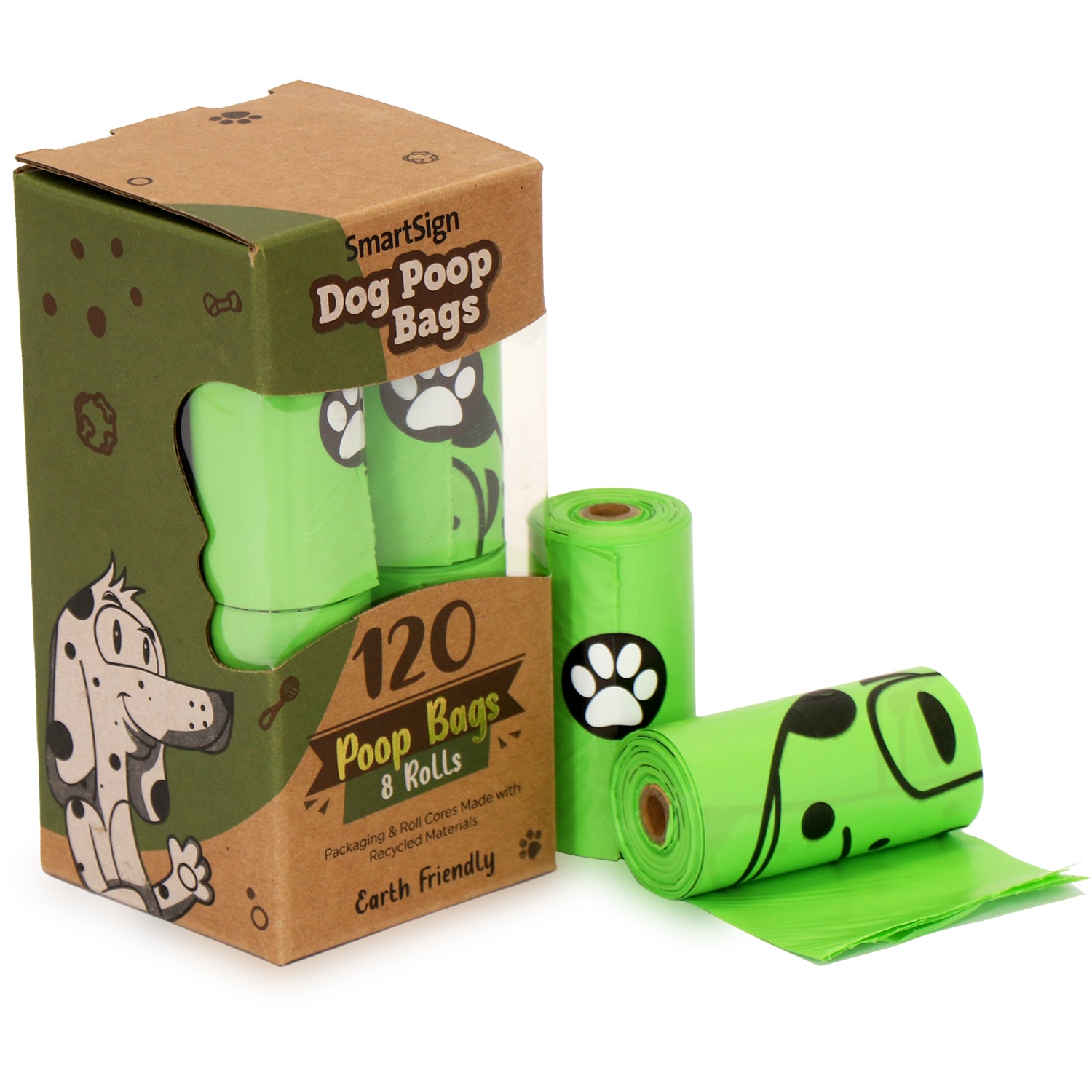 Ykimok Dog Poop Bags - Biodegradable, 225 Count (15 Rolls), 13x9 Inches, Leak-Proof & Scented (Green) - View #10