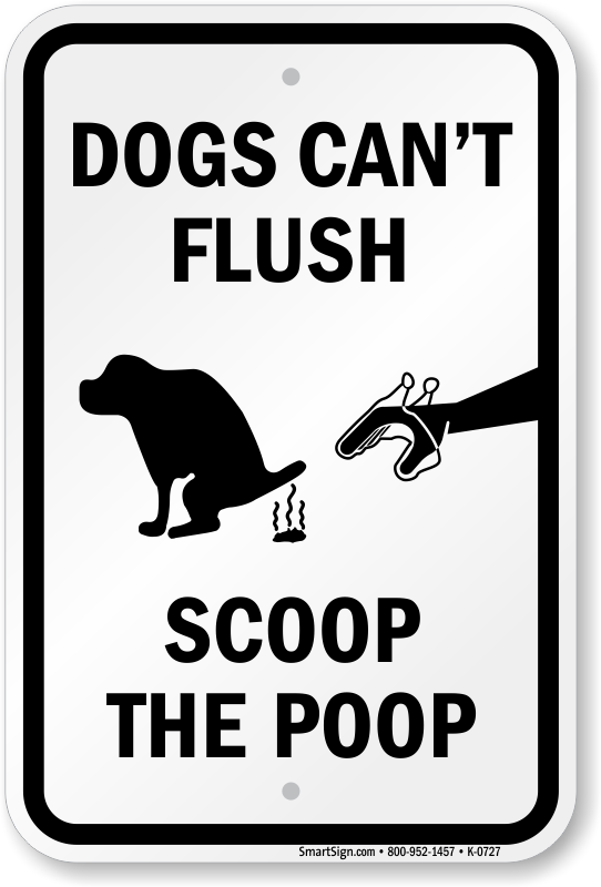 Dogs Can't Flush Sign | Best Prices