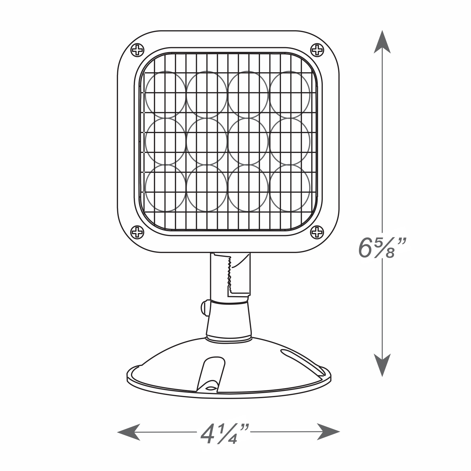 LED Remote Lamp Head, single head, 7.2 Watts