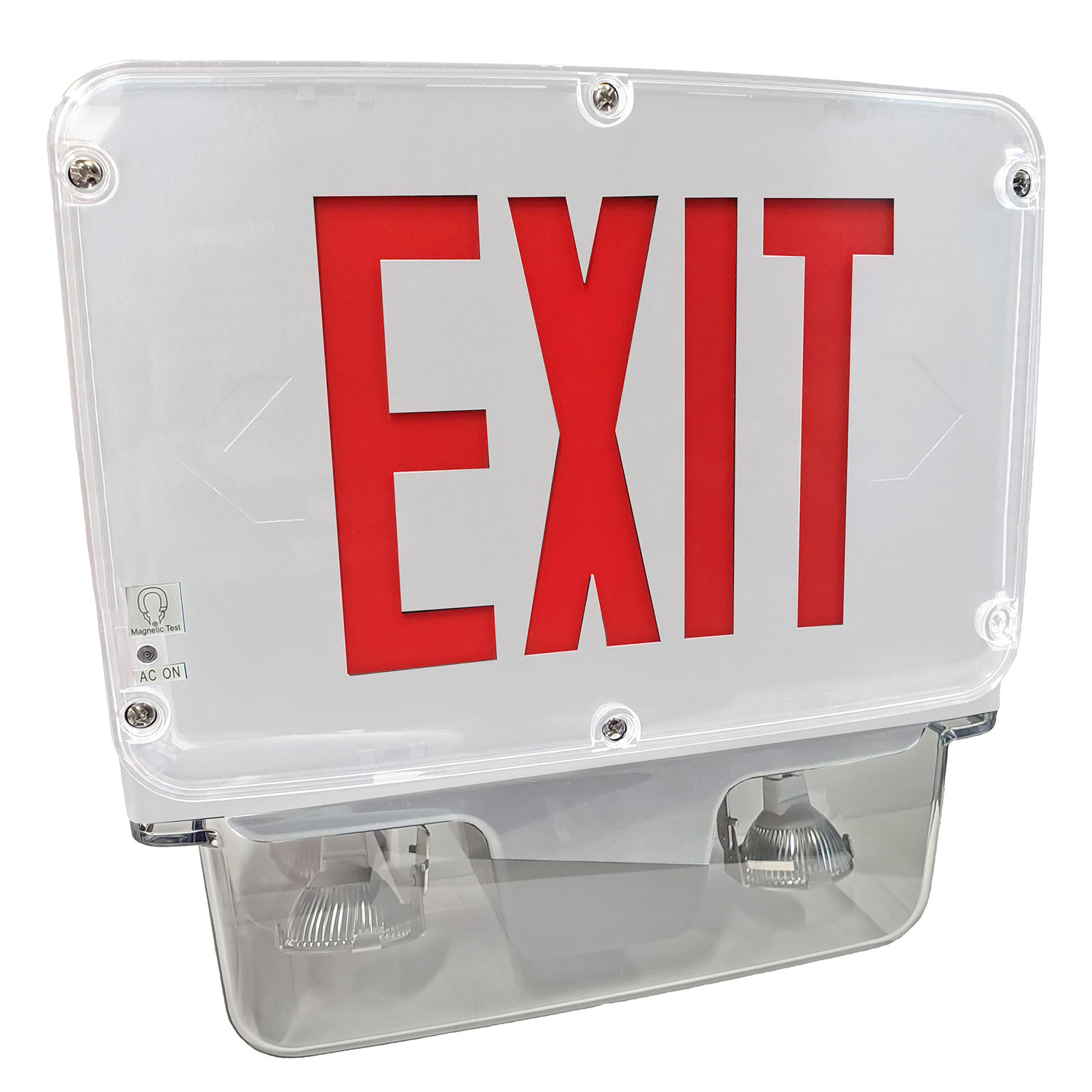 15W Wet Location LED Combo Exit Sign