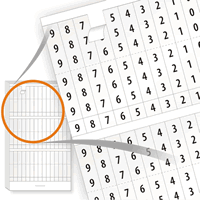 Electrical Pocket Pack Wire Marker Books, 0-9