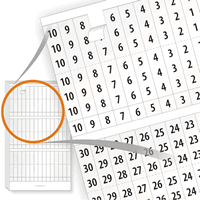 Electrical Pocket Pack Wire Marker Books, 1-30