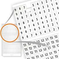 Electrical Wire Marker Books, 0-9, L1-L2-L3 & T1-T2-T3