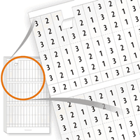 Electrical Wire Marker Books, 1-2-3