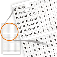 Electrical Pocket Pack Wire Marker Books, 0-45