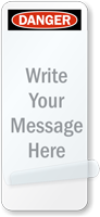 Write Your Message Self-Laminating Padlock Label