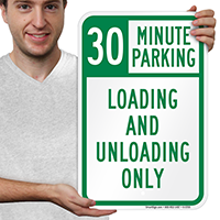 30 Minute, Time Limit Parking Signs