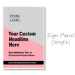 Add Logo Headline BigBoss Portable Custom Sidewalk Sign