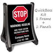 Stop Add Headline BigBoss Portable Custom Sidewalk Sign