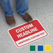 Add Your Headline and Text Custom SlipSafe Floor Sign