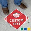 Add Your Text Custom Face Mask SlipSafe Floor Sign
