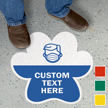 Add Your Text Custom Face Mask SlipSafe Floor Sign