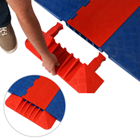 5-Channel Cable Protector End Caps In Orange Color