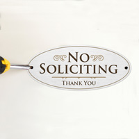 Metallic Property Protection Sign