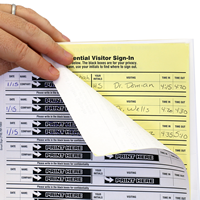 Confidential Visitor Log-In Book