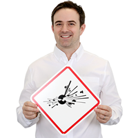GHS Exploding Bomb ISO Sign