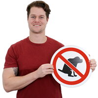 No Dog Poop ISO Signs