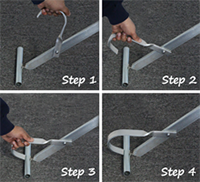 Yellow Coated Steel Rail Road Clamp