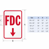 Fire Department Connection Sign