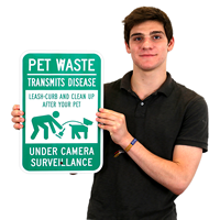 Pet Waste, Clean Up After Your Pet Signs