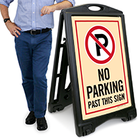 No Parking A-Frame Portable Sidewalk Sign