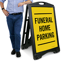 Funeral Home Parking Sign