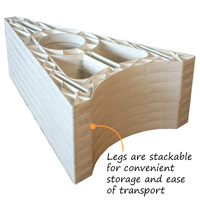 Warning: 4ft Portable Barricade